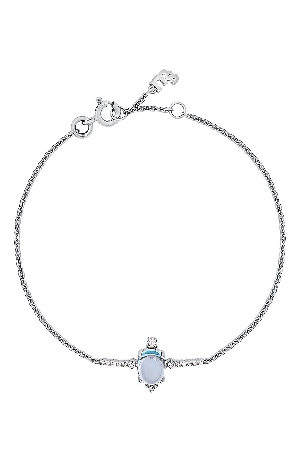 Браслет-цепочка с голубым топазом MOONKA, арт. ai-br-tpz, фото 1