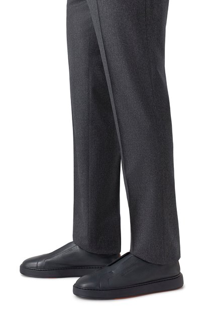 Кожаные кеды cleanic SANTONI, арт. MBCG219950CAKLLD, фото 3