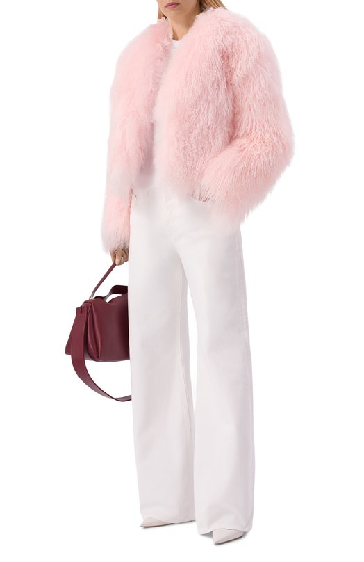 Шуба из ламы Sasha Kim SK-00001885 Розовый  SK-00001885 Фото 2