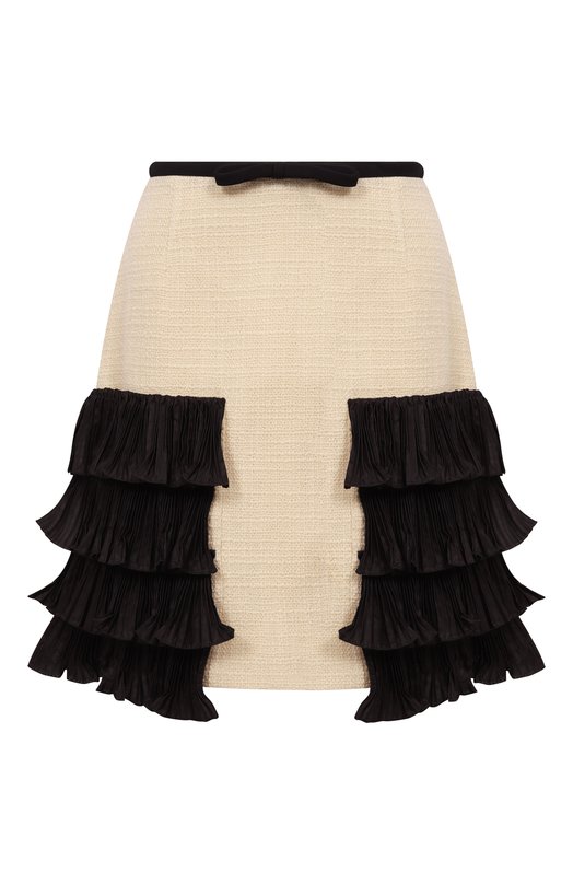 Шерстяная юбка Valentino 7B0RADX1/90Y Кремовый 7B0RADX1/90Y