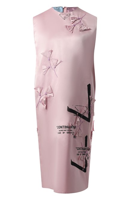Женское атласное платье PRADA, арт. P3D89R-1YRD-F0203