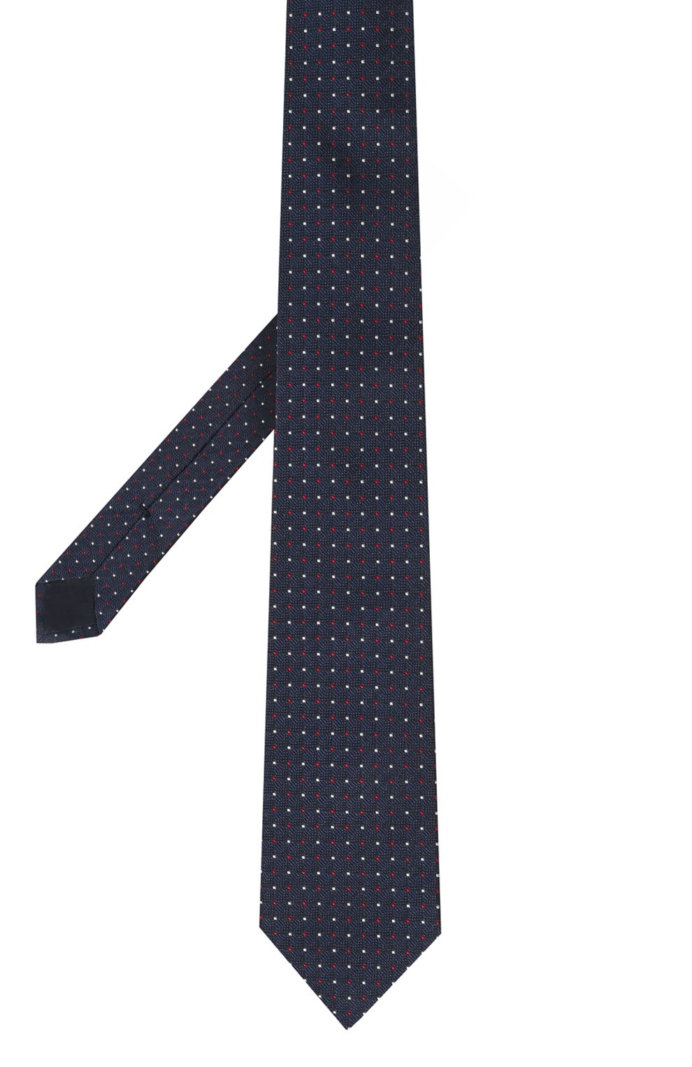 Шелковый галстук EMPORIO ARMANI темно-синего цвета по цене 14500 руб., арт. 340275/4R646, фото 3 Шелковый галстук EMPORIO ARMANI, арт. 340275/4R646, фото 3