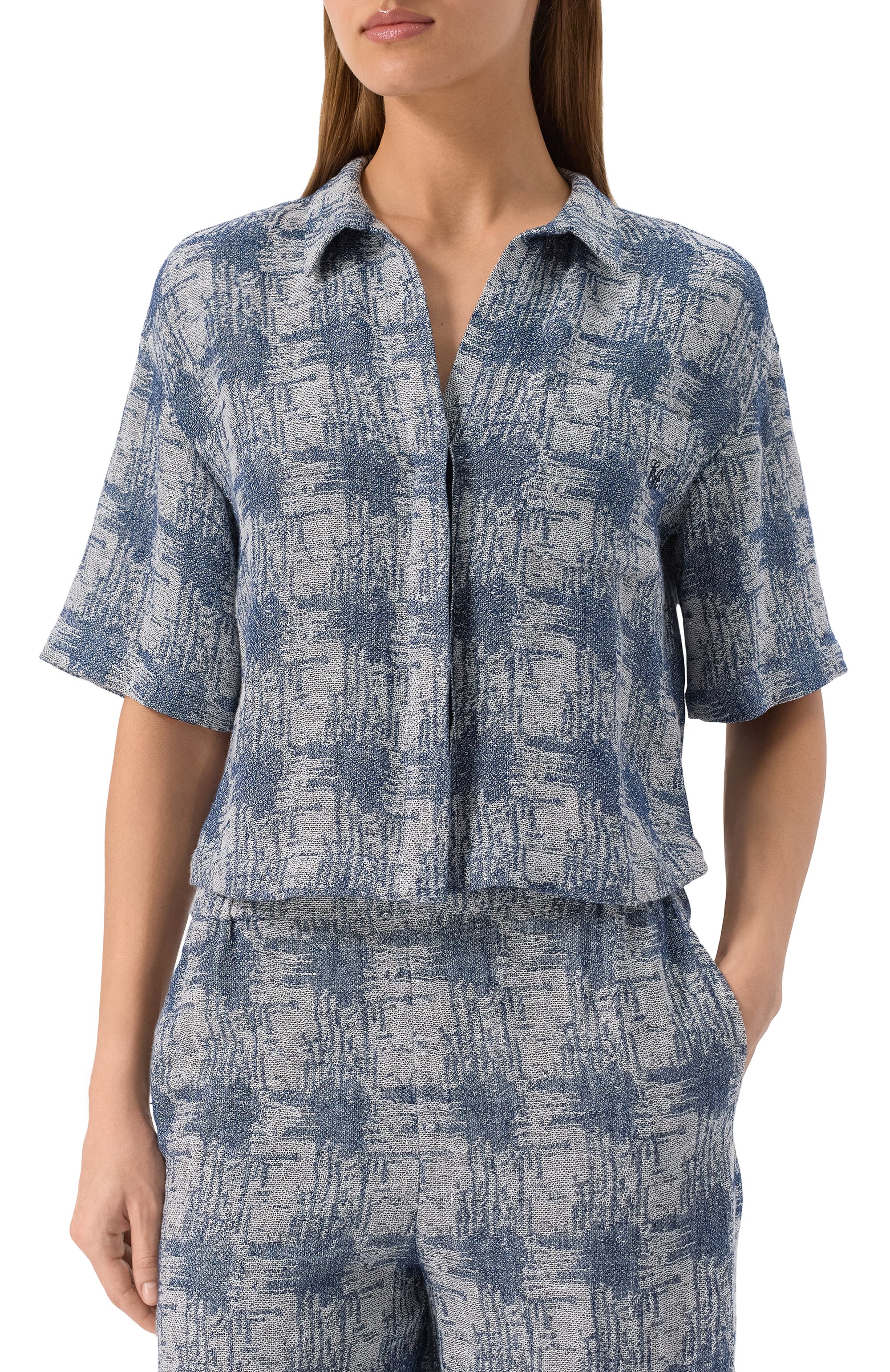 Льняная рубашка EMPORIO ARMANI, арт. EW000871/AF12524, фото 3