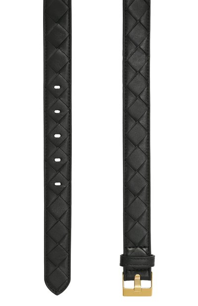 Кожаный ремень BOTTEGA VENETA черного цвета по цене 69200 руб., арт. 799048/VCPP5, фото 3 Кожаный ремень BOTTEGA VENETA, арт. 799048/VCPP5, фото 3