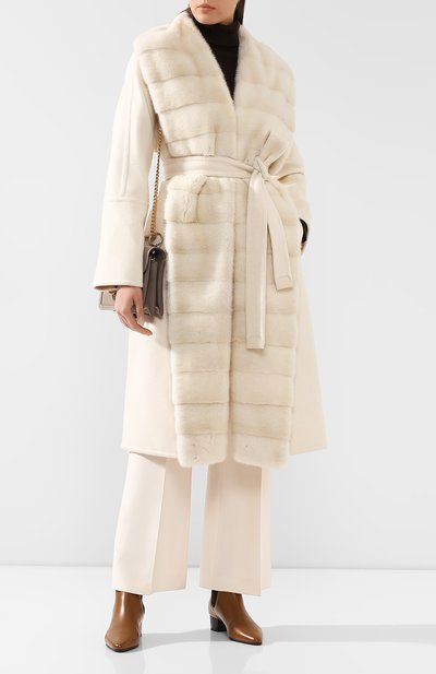 Пальто с меховой отделкой LORO PIANA, арт. FAI8798, фото 2