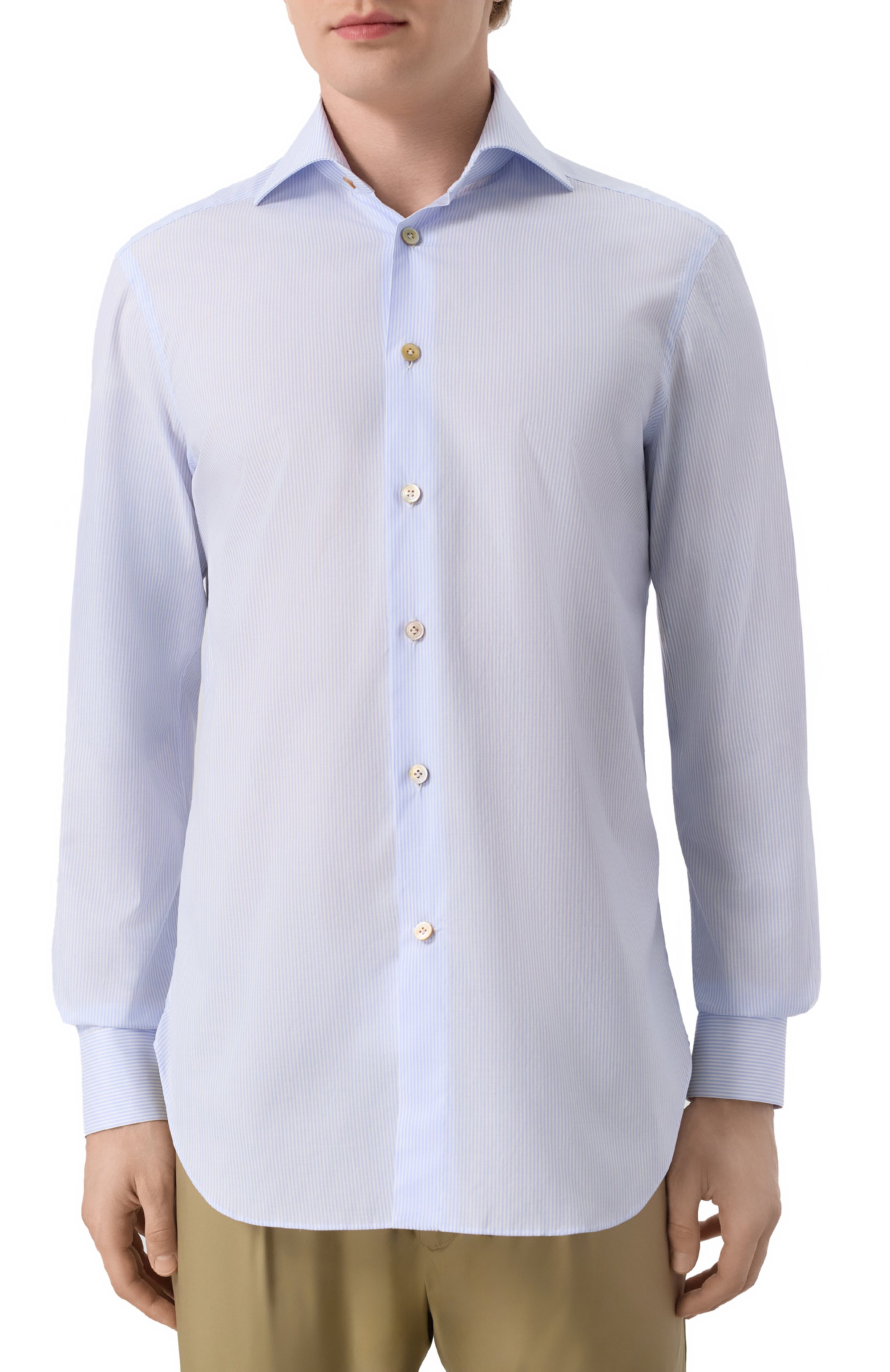 Хлопковая сорочка KITON, арт. UCIH0929413, фото 3