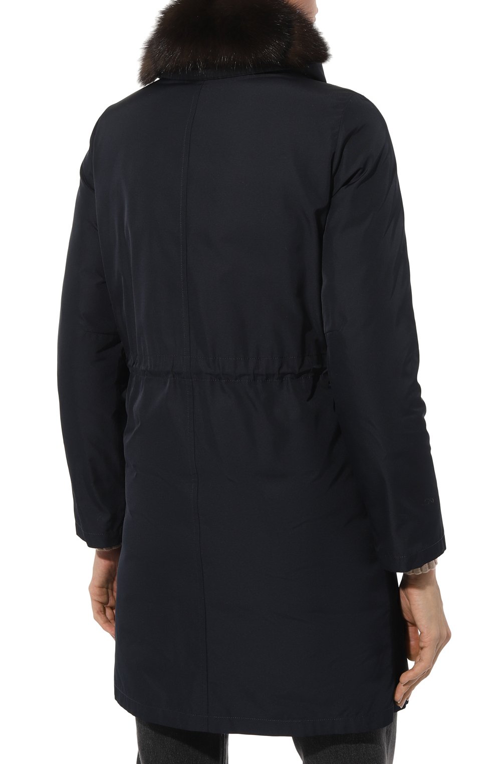Пуховая парка с отделкой из меха соболя YVES SALOMON, арт. 20WYM08290ZIRV, фото 4