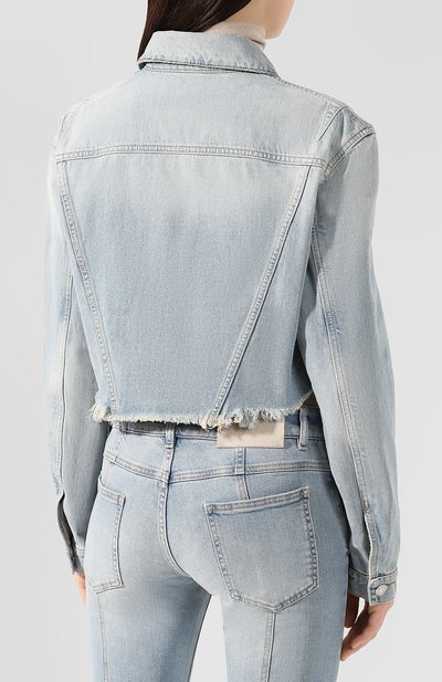 Джинсовая куртка GIVENCHY голубого цвета по цене 79950 руб., арт. BW006Q50AM, фото 4 Джинсовая куртка GIVENCHY, арт. BW006Q50AM, фото 4