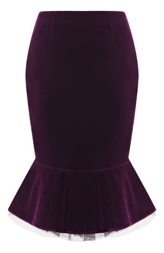 Бархатная юбка Nina Ricci 25ACJU014/C01092 Фиолетовый 25ACJU014/C01092