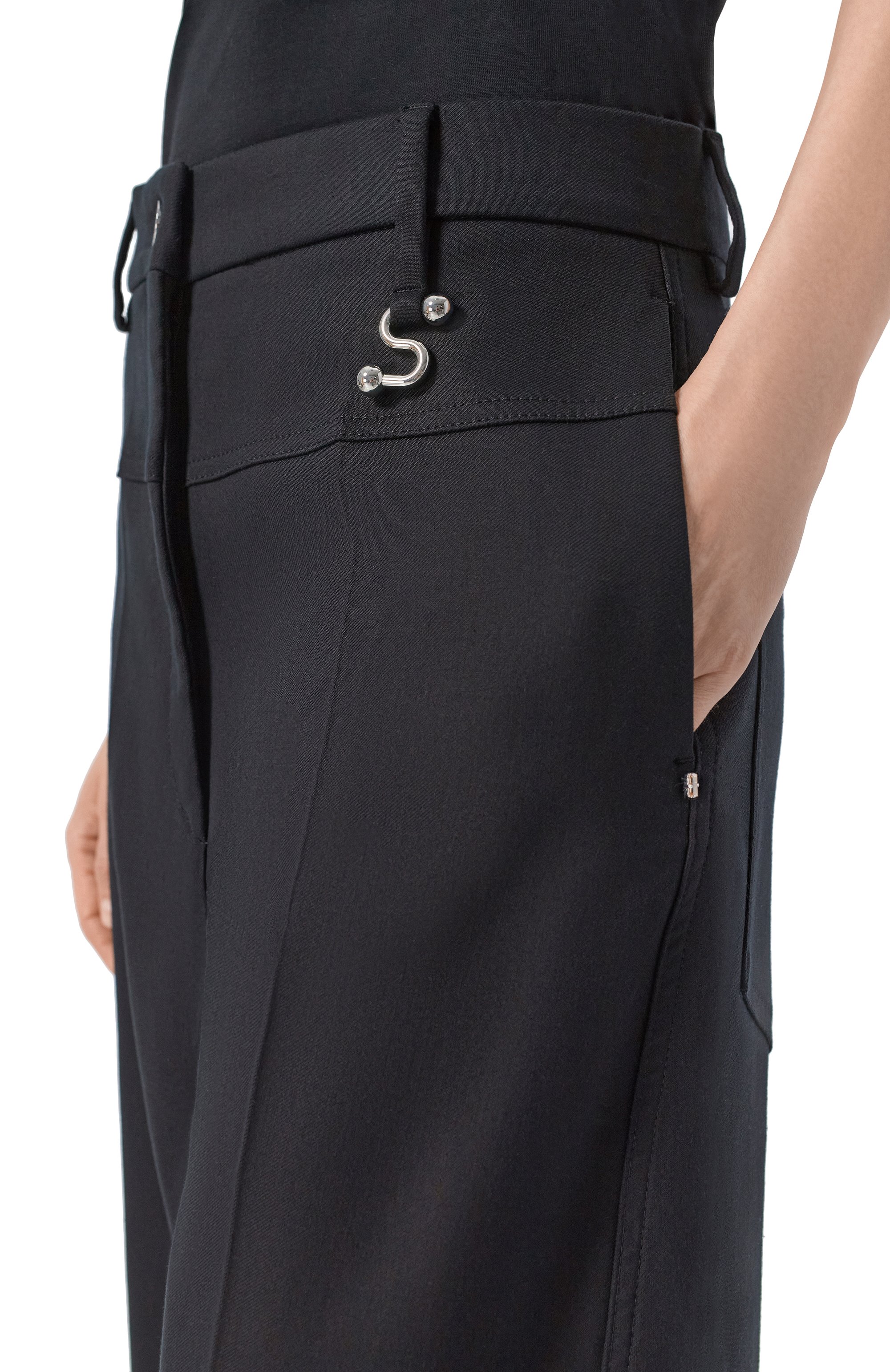Брюки из хлопка и вискозы SPORTMAX, арт. SPXGELATINA, фото 5