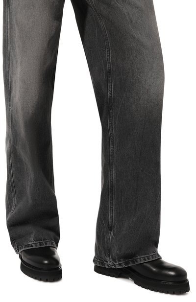 Кожаные полусапоги DONDUP черного цвета по цене 59950 руб., арт. WS200/PL0457D XXX DD W23, фото 3 Кожаные полусапоги DONDUP, арт. WS200/PL0457D XXX DD W23, фото 3