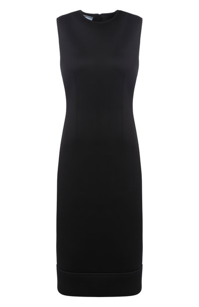 Однотонное платье с круглым вырезом PRADA, арт. P37H7-1SLI-F0002, фото 1