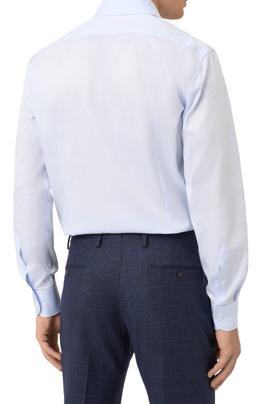 Хлопковая сорочка Corneliani 25P100-2511625 Голубой  25P100-2511625 Фото 4