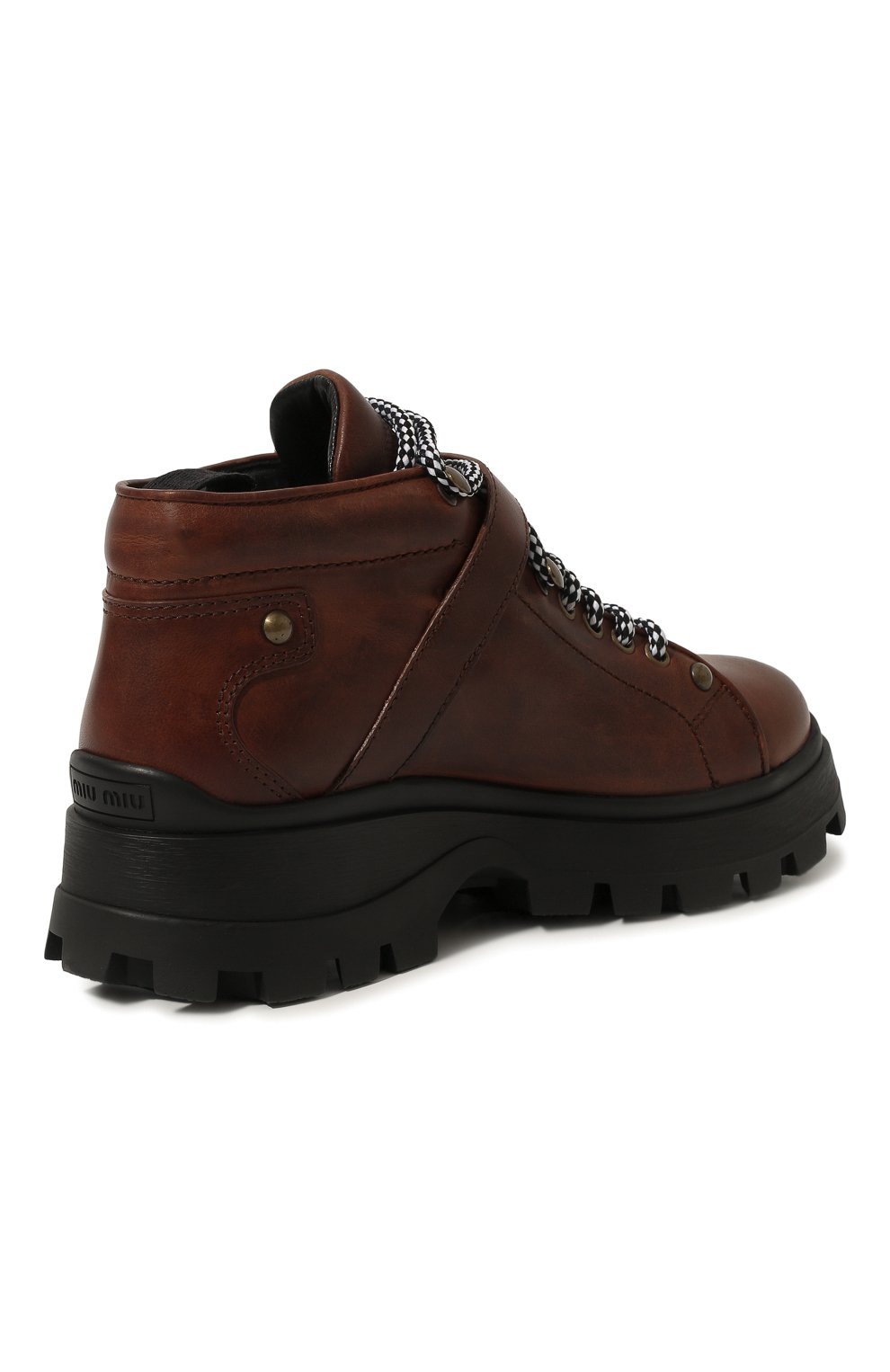 Кожаные ботинки MIU MIU, арт. 5T692C-3L1P-F0046-030, фото 5