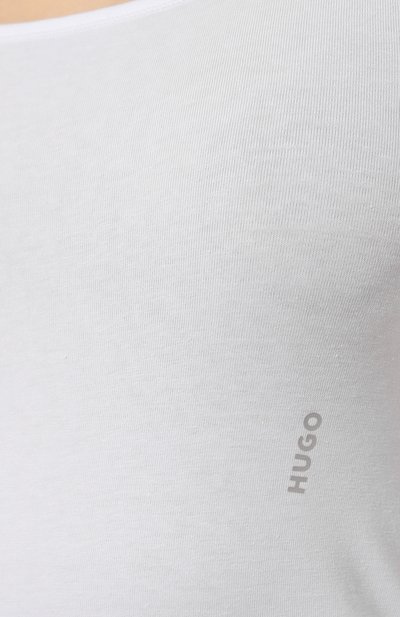 Комплект из двух маек HUGO белого цвета по цене 6735 руб., арт. 50469682, фото 5 Комплект из двух маек HUGO, арт. 50469682, фото 5