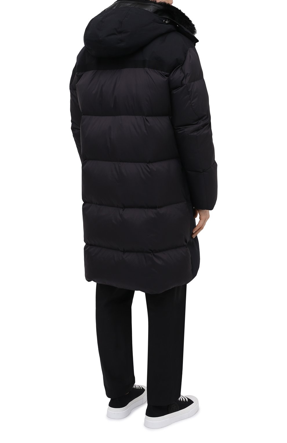 Пуховая парка с меховой подкладкой YVES SALOMON, арт. 22WHM02706M15W, фото 4