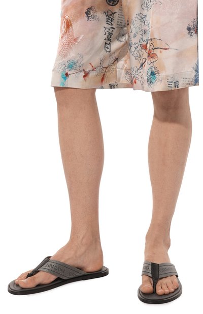 Комбинированные шлепанцы GIORGIO ARMANI, арт. X2P089/XN159, фото 3