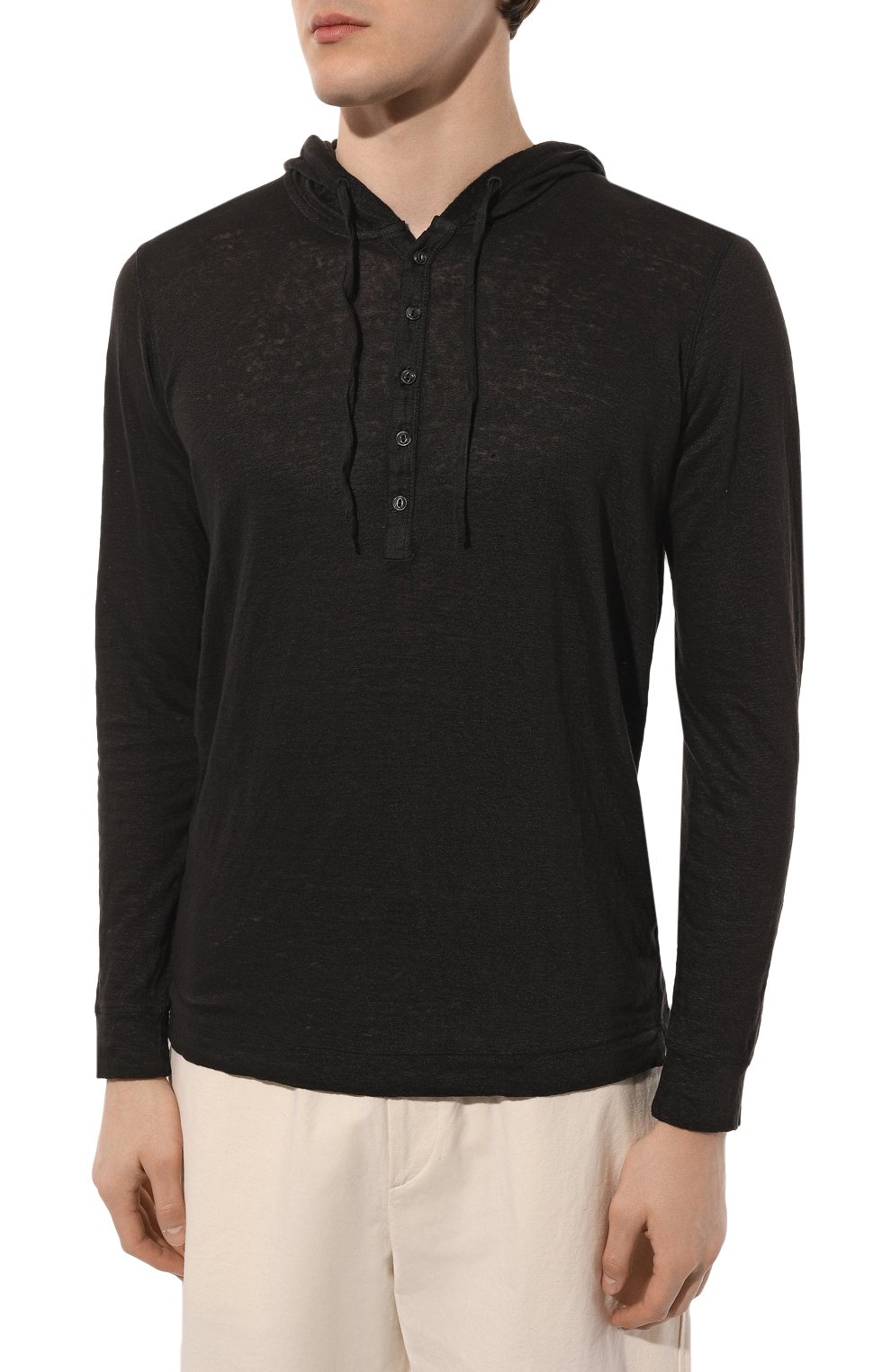 Льняной лонгслив-хенли 120% LINO, арт. Y0M7553/000E908/S00, фото 3