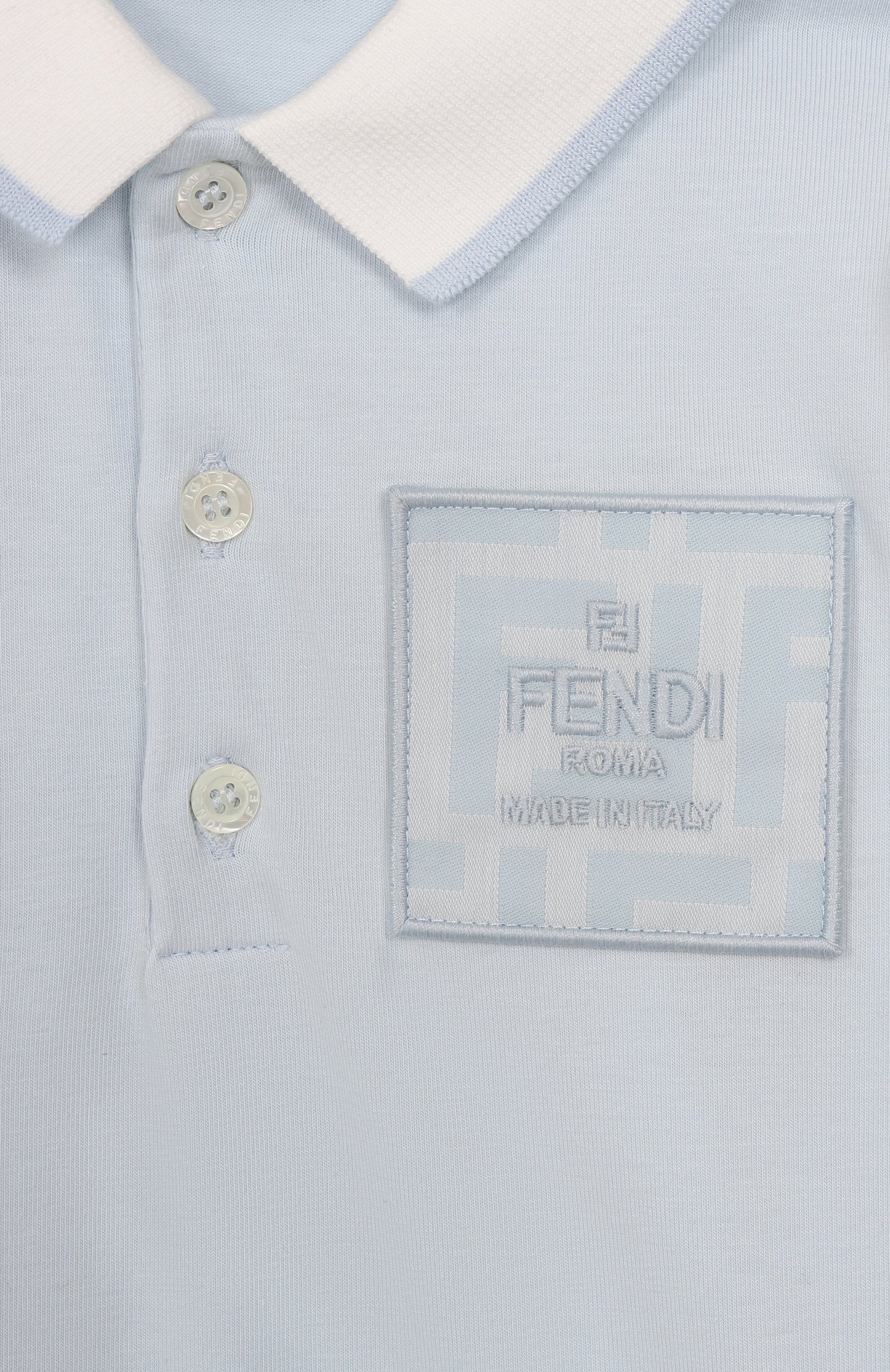 Хлопковое поло FENDI, арт. BMI247/ST8, фото 3