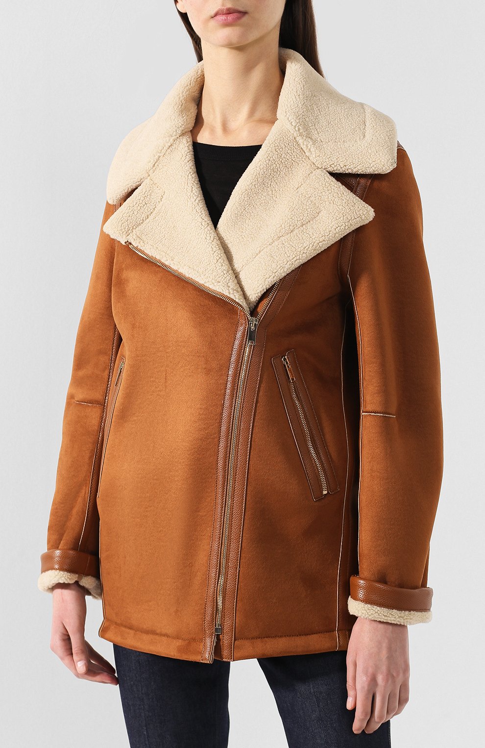 Дубленка с косой молнией STELLA MCCARTNEY, арт. 543872/SJB34, фото 3