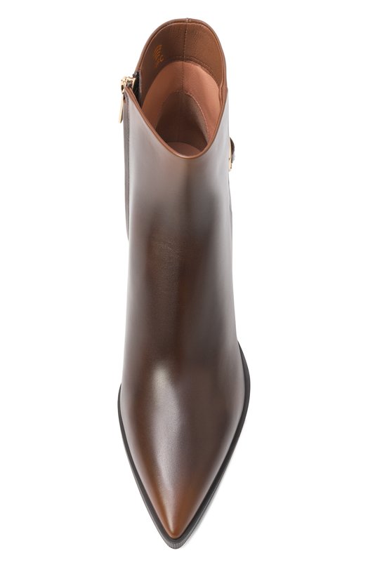Кожаные ботильоны Santoni WTEG71846PC4NHUY Коричневый  WTEG71846PC4NHUY Фото 6