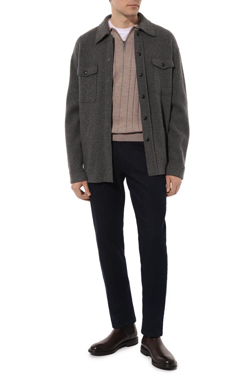 Поло из шерсти и шелка ZILLI, арт. KZP001M0230VH0000, фото 2