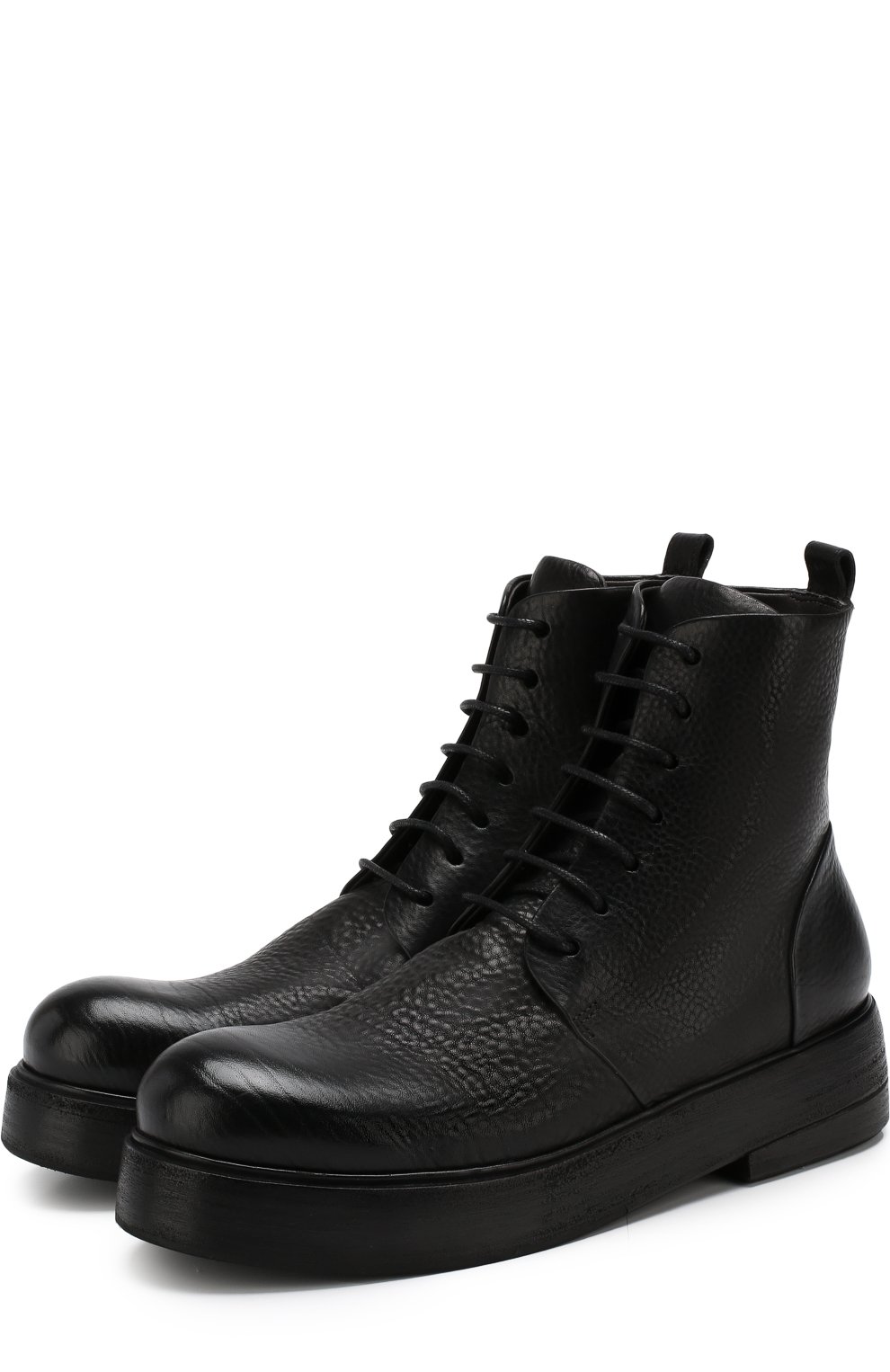Высокие кожаные ботинки на шнуровке MARSELL, арт. MW5191/VACCH.V0L0NATA, фото 1