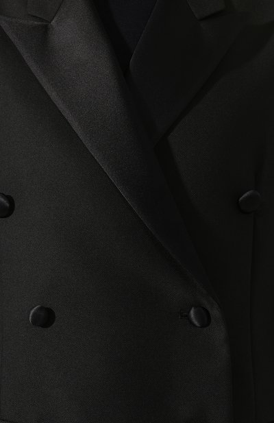Двубортный жакет TOTEME черного цвета по цене 49000 руб., арт. L0RE0 TUXED0 201-119-704, фото 5 Двубортный жакет TOTEME, арт. L0RE0 TUXED0 201-119-704, фото 5