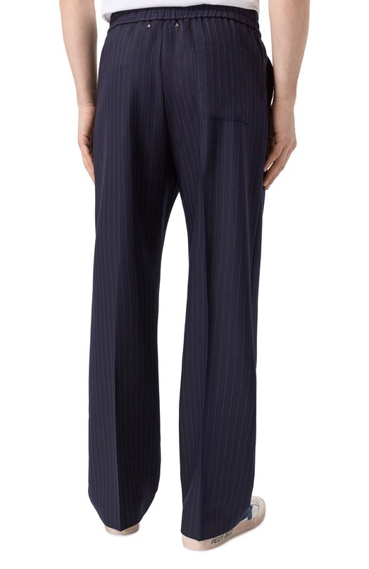 Шерстяные брюки Golden Goose Deluxe Brand GMP01870.P002098 Синий  GMP01870.P002098 Фото 4