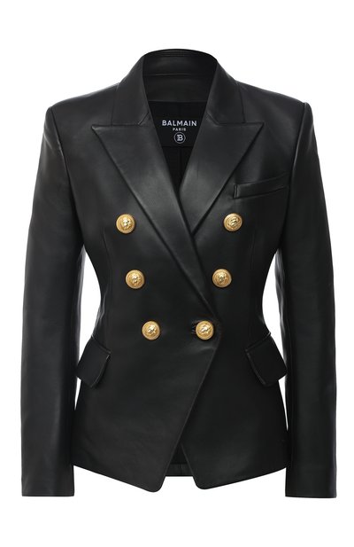 Женский кожаный жакет BALMAIN, арт. UF1997499/163P