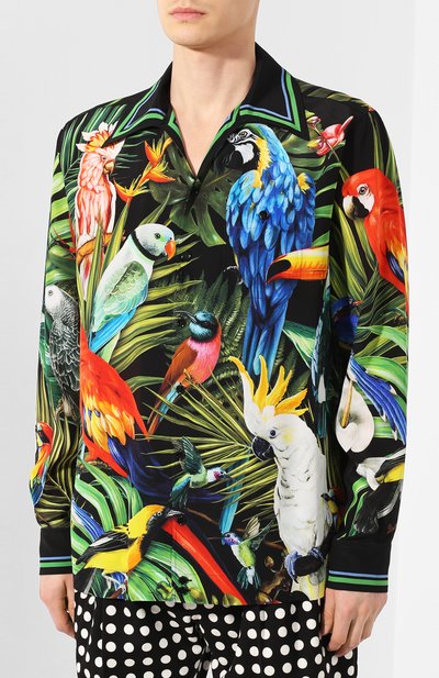 Шелковая рубашка DOLCE & GABBANA, арт. G5GY8T/FI1RL, фото 3