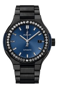 Часы classic fusion ceramic blue bracelet diamonds HUBLOT, арт. 585.CM.7170.CM.1204, фото 1
