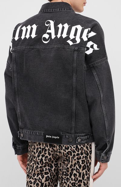 Джинсовая куртка PALM ANGELS черного цвета по цене 62700 руб., арт. PMYE006E20DEN0021001, фото 4 Джинсовая куртка PALM ANGELS, арт. PMYE006E20DEN0021001, фото 4