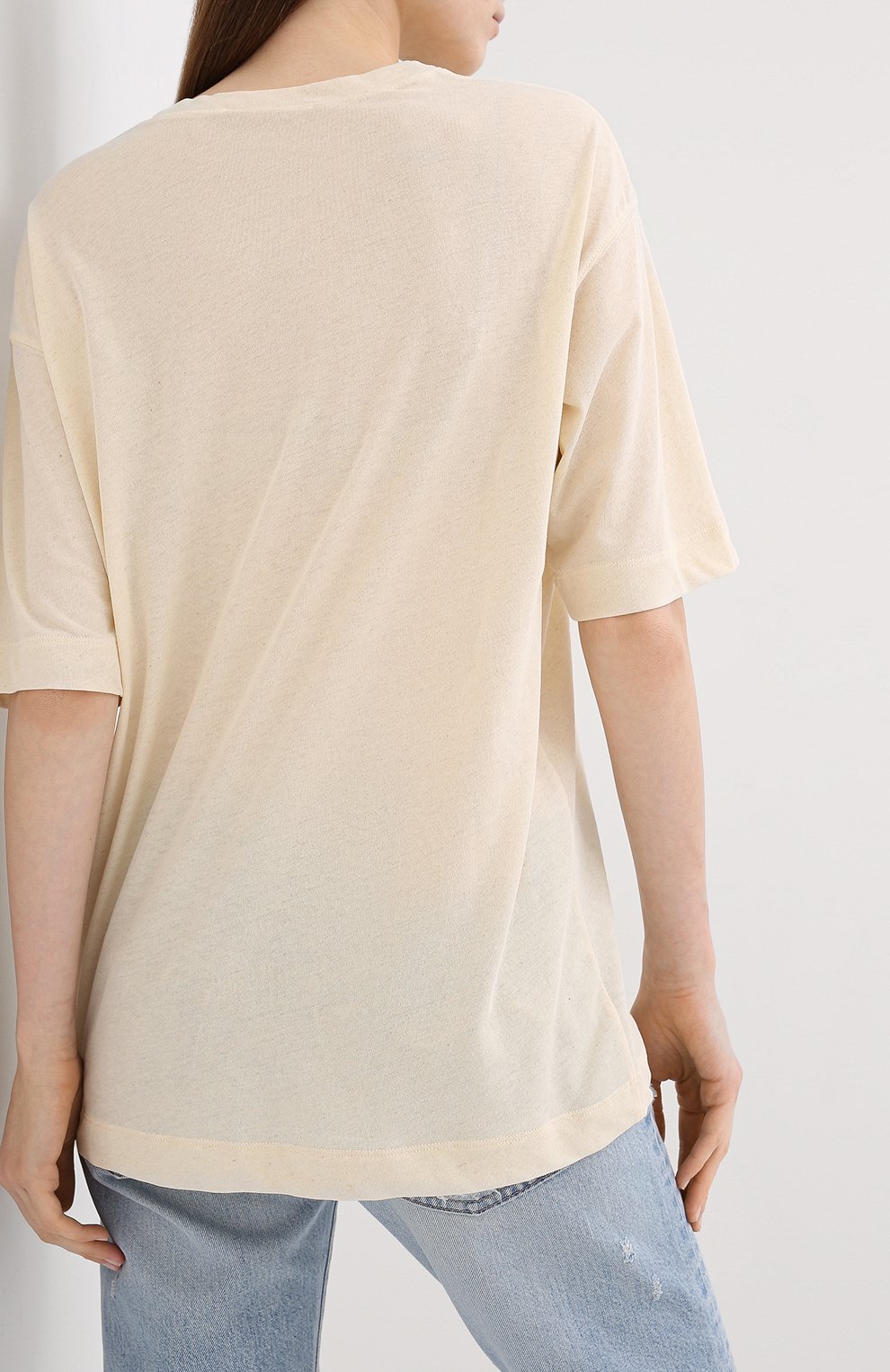 Футболка из хлопка и льна MOUSSY, арт. 025DS380-0390, фото 4