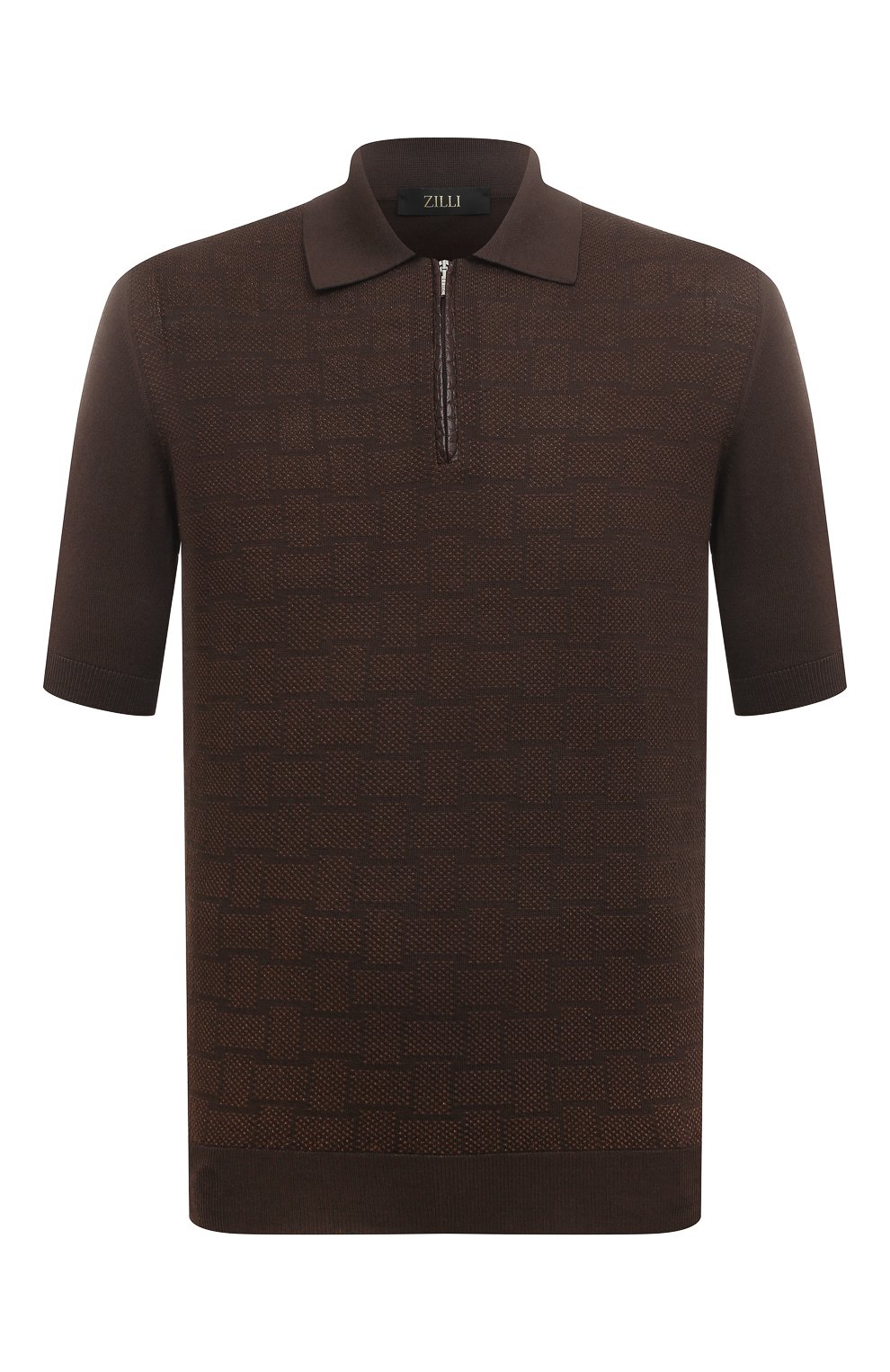 Поло из шелка и хлопка ZILLI, арт. KZP002M0153VINT00, фото 1