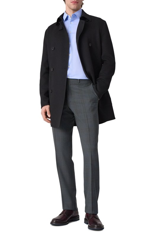 Хлопковая сорочка Giorgio Armani GM000056/TE14658 Голубой  GM000056/TE14658 Фото 2