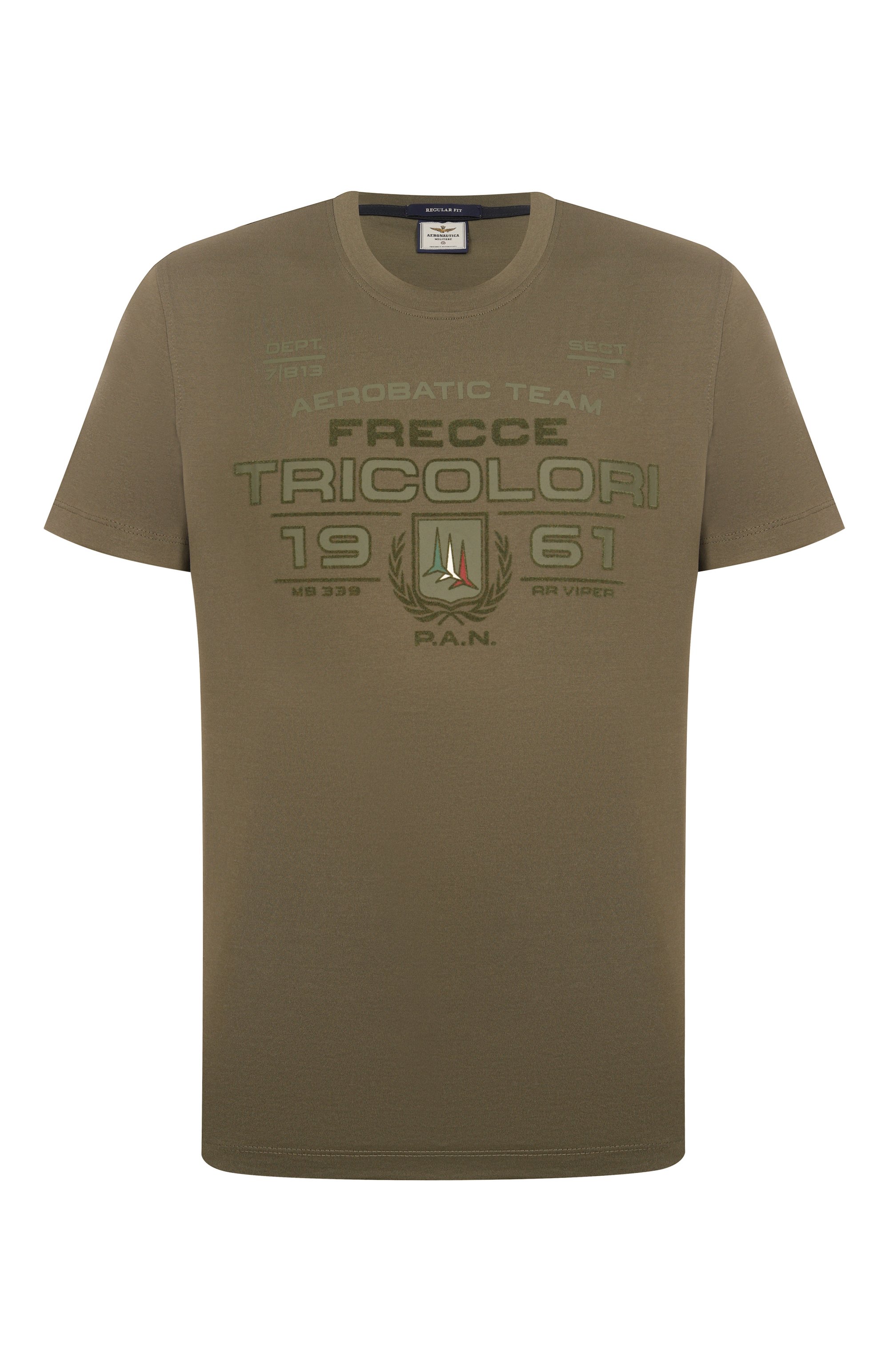 Хлопковая футболка AERONAUTICA MILITARE, арт. 251TS2423J682, фото 1