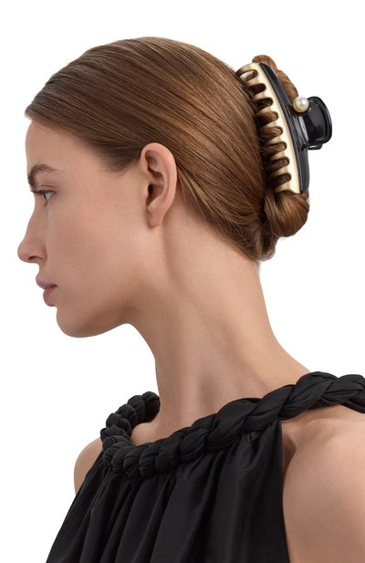 Заколка для волос ALEXANDRE DE PARIS черного цвета по цене 17500 руб., арт. ICCL-12832-17 N, фото 2 Заколка для волос ALEXANDRE DE PARIS, арт. ICCL-12832-17 N, фото 2