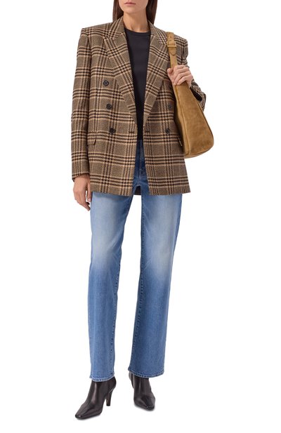 Женский жакет из шелка и кашемира SAINT LAURENT, арт. 837047/Y3J67