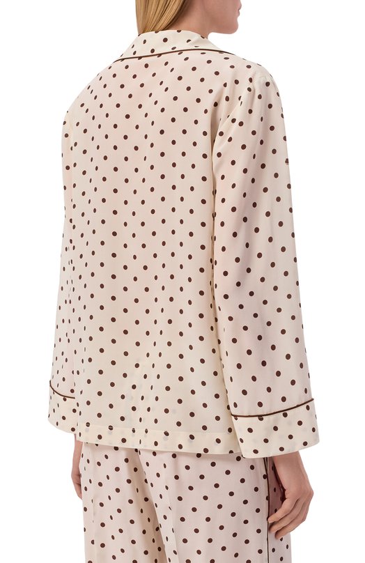 Шелковая рубашка P.A.R.O.S.H. D381297Z/SBILL0 Кремовый  D381297Z/SBILL0 Фото 4