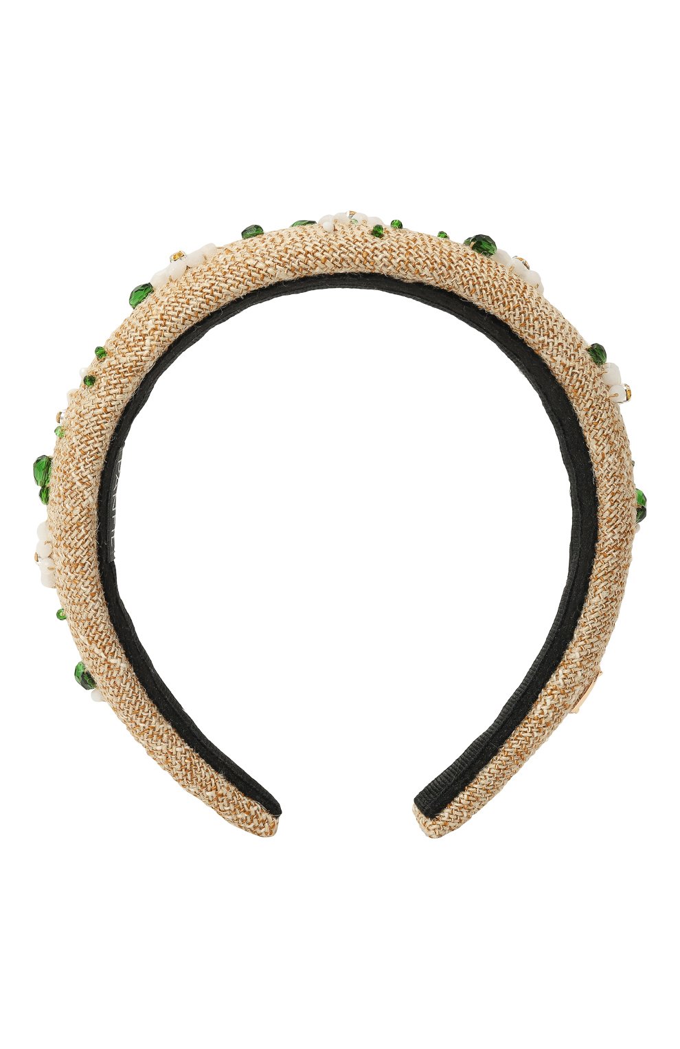 Ободок для волос PANFIL бежевого цвета по цене 15000 руб., арт. 11-BND-DR, фото 1 Ободок для волос PANFIL, арт. 11-BND-DR, фото 1