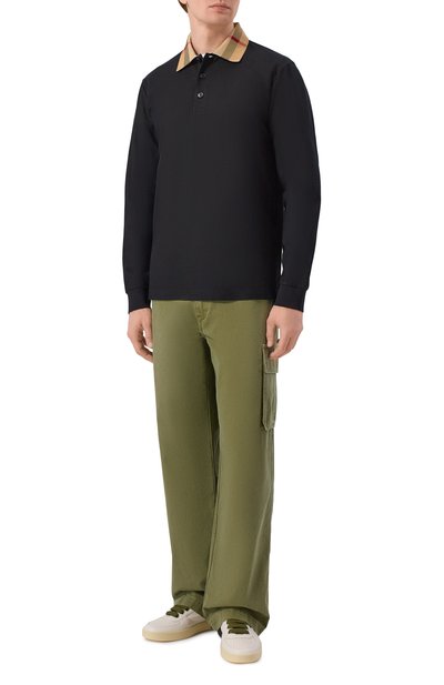 Хлопковое поло BURBERRY, арт. 8098812, фото 2