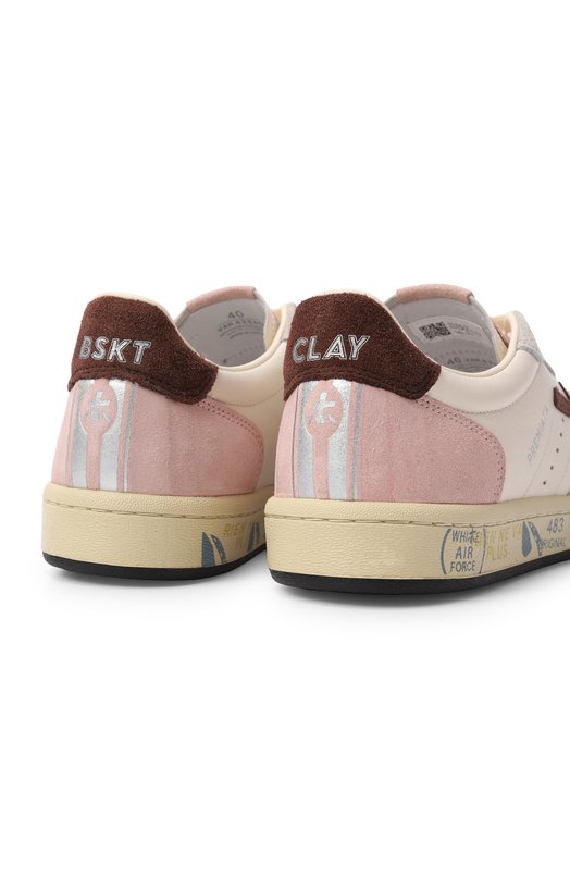 Кожаные кеды Bskt Clay Premiata BSKTCLAD/VAR 8284 Кремовый  BSKTCLAD/VAR 8284 Фото 7