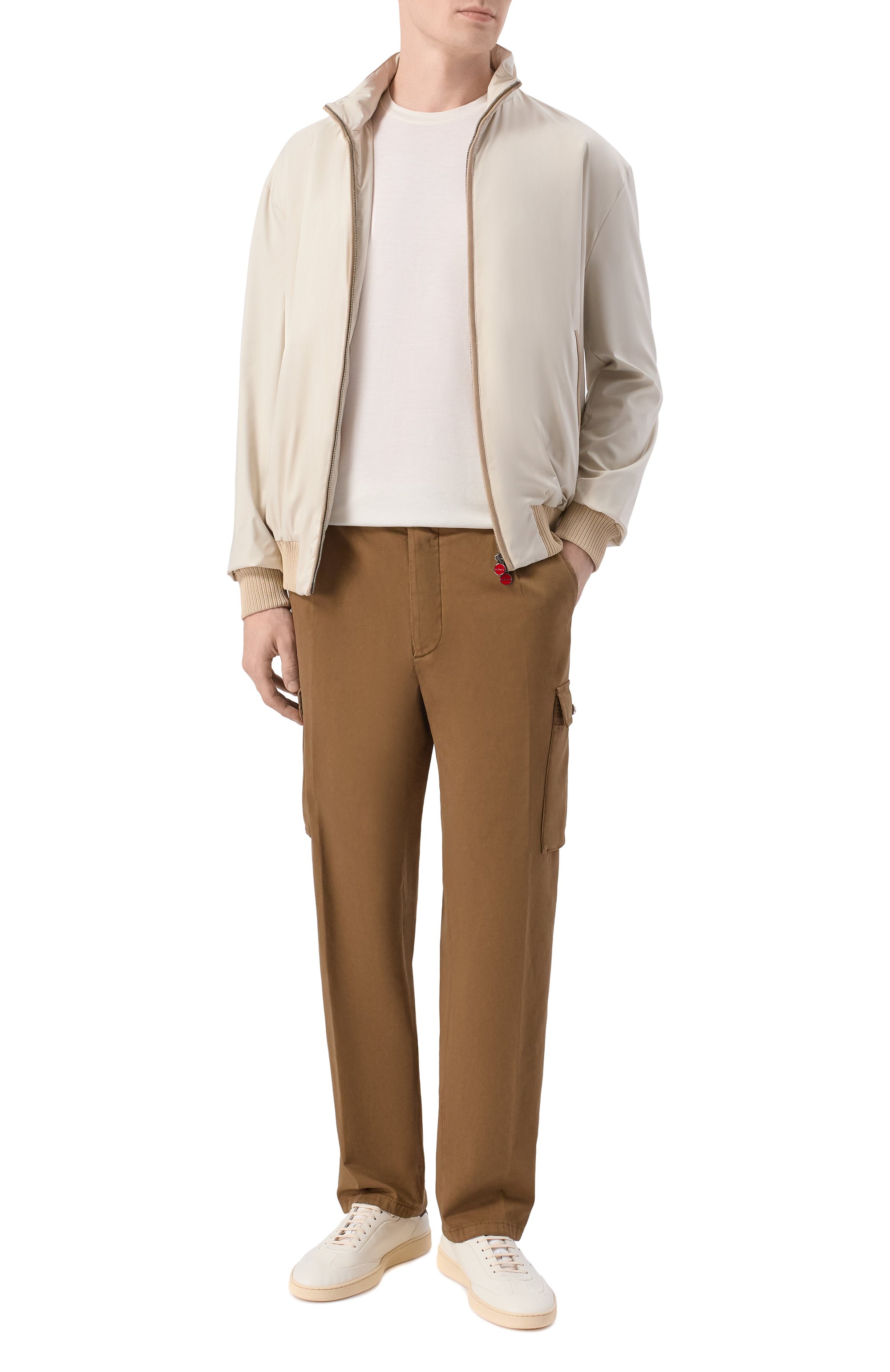 Брюки-карго из хлопка и кашемира KITON, арт. UP0005K0611H, фото 2