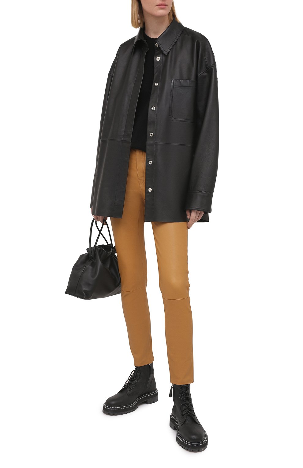 Кожаные брюки POLO RALPH LAUREN, арт. 211782995, фото 2