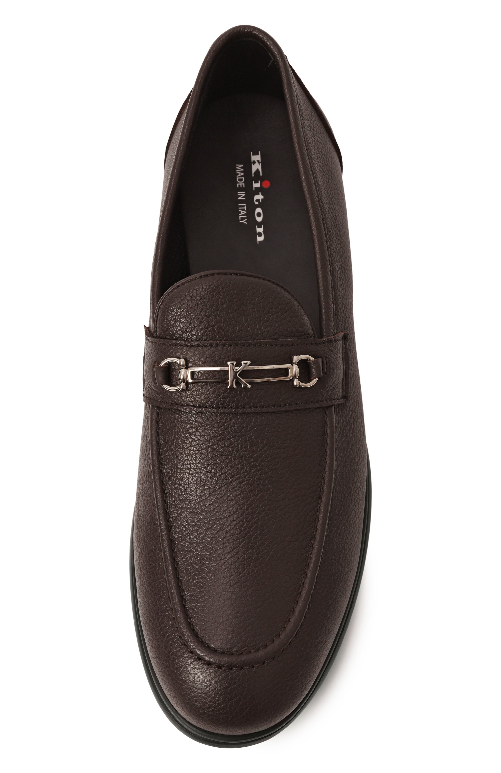 Кожаные лоферы KITON, арт. USSA316N0109808, фото 6