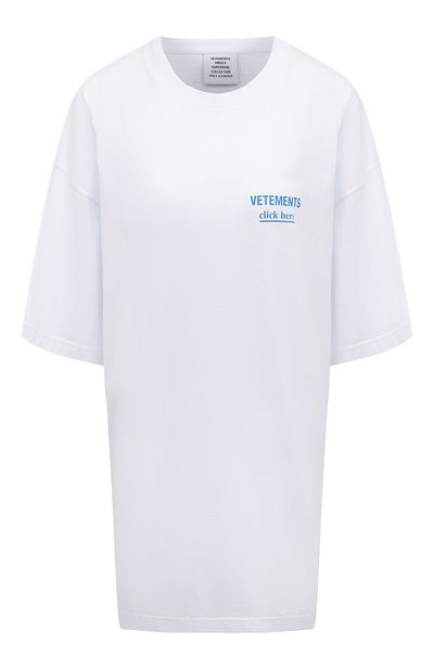 Женская хлопковая футболка VETEMENTS, арт. UA53TR110W 1610/W