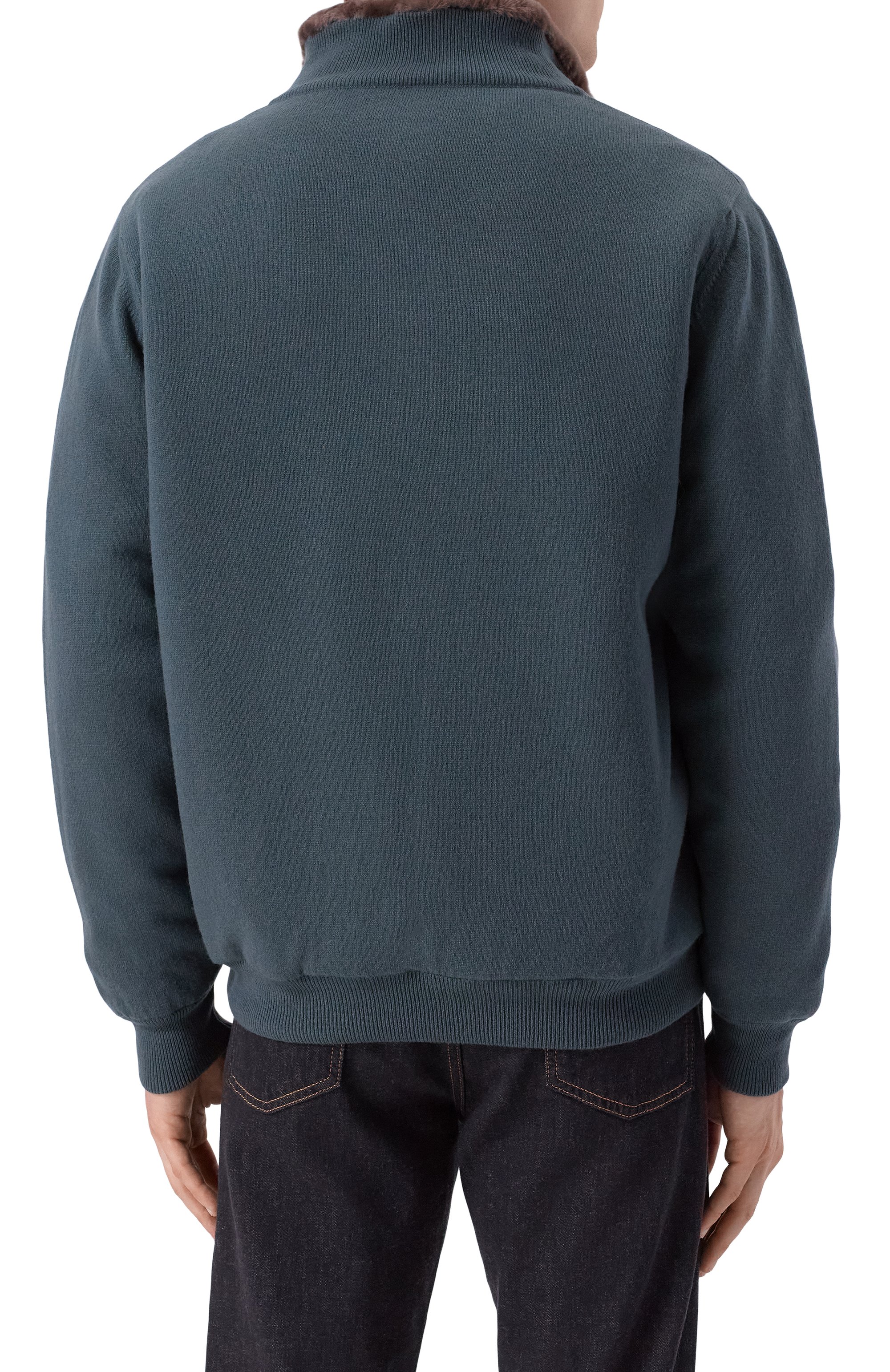 Кашемировый кардиган с подкладкой из овчины KITON, арт. UMK1489K325, фото 4