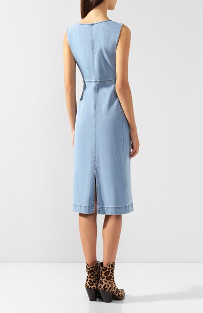 Джинсовое платье SEE BY CHLOÉ голубого цвета по цене 38700 руб., арт. CHS19ADR01165, фото 4 Джинсовое платье SEE BY CHLOÉ, арт. CHS19ADR01165, фото 4