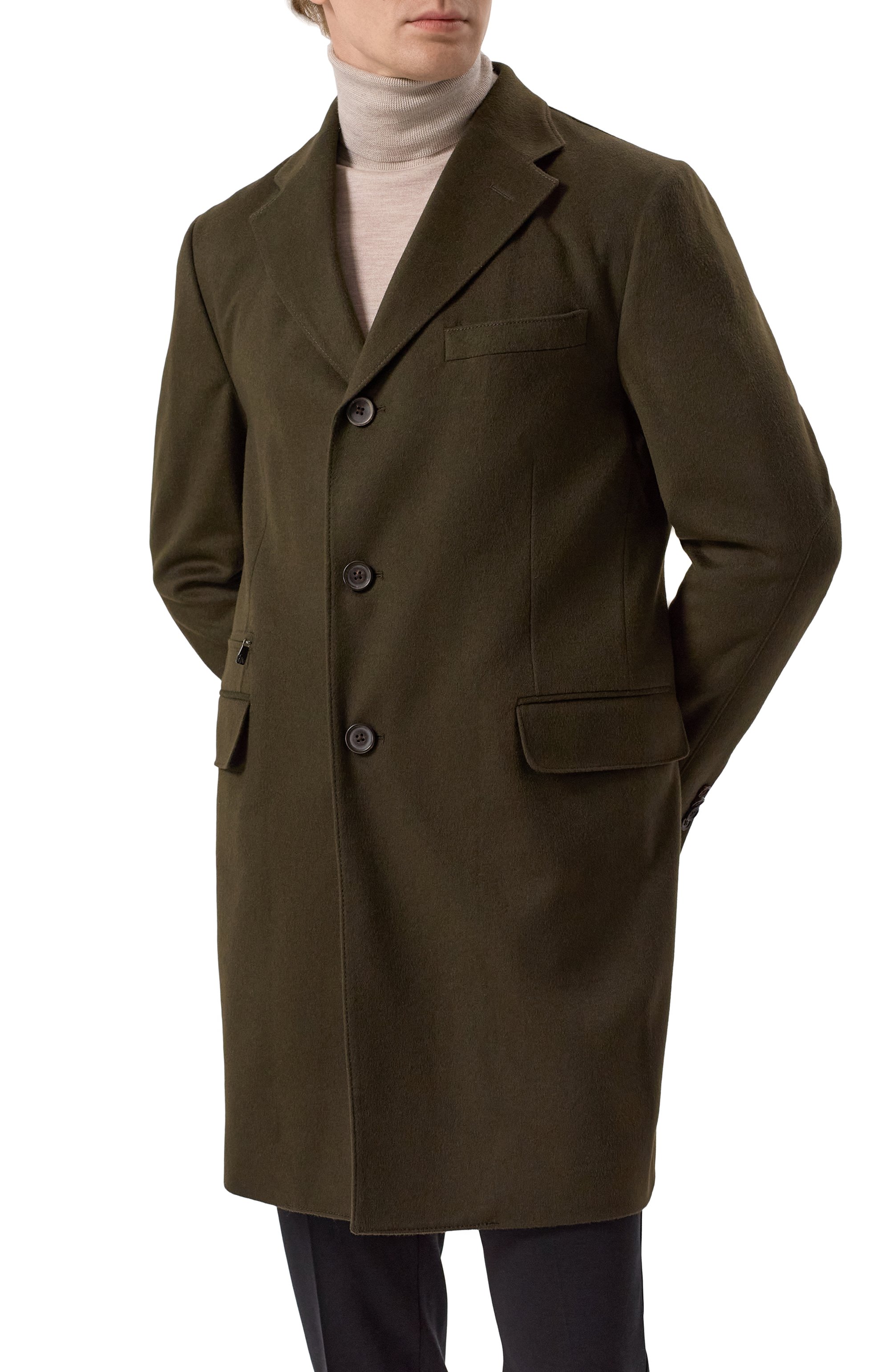 Шерстяное пальто CORNELIANI, арт. 941508-9412321, фото 4